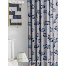 Children Room Rocket Printing Design Curtain